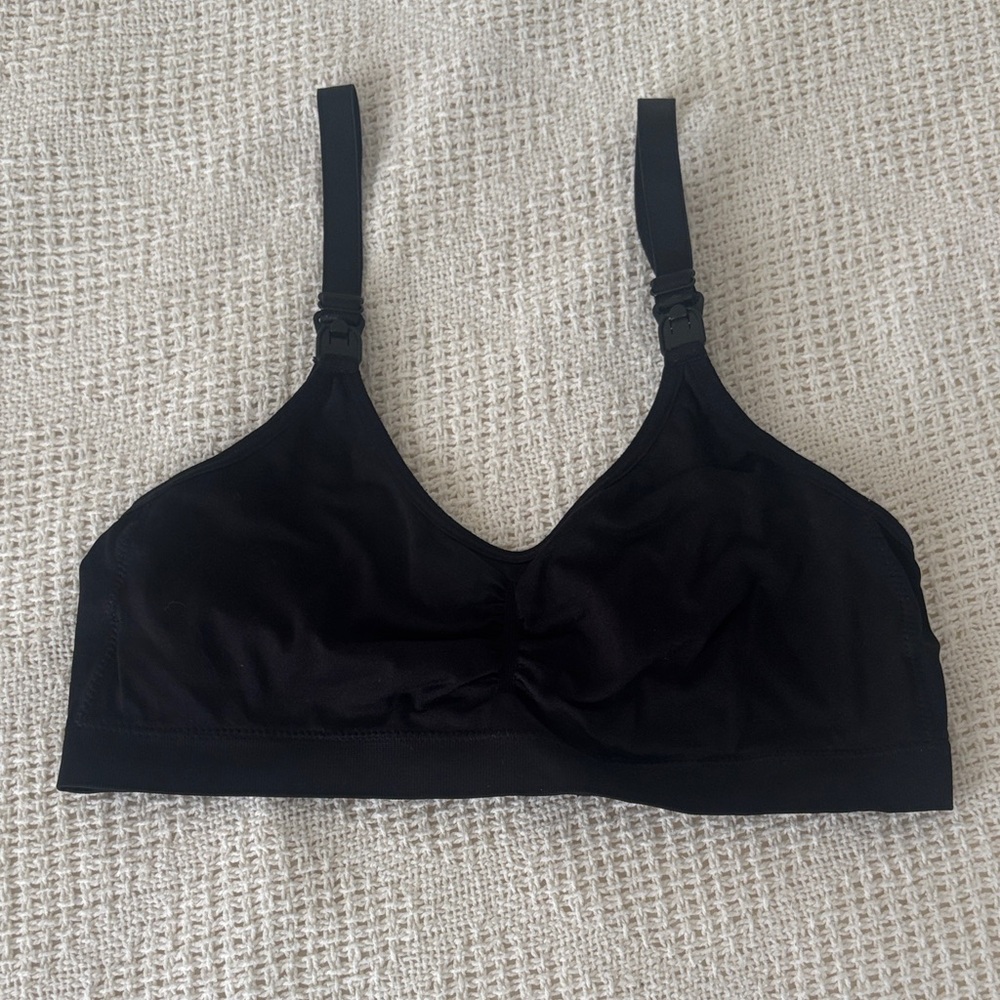 Black Wireless Nursing Bra - Picture 14 of 14